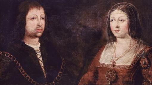 Los Reyes Católicos, Fernando II de Aragón e Isabel I de Castilla.