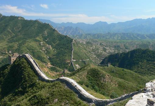 La Gran Muralla China a su paso por el norte de Pekín