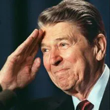 Ronald Reagan, en los años ochenta