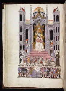 Portada de la Biblia de la Casa de Alba, manuscrito con 513 folios