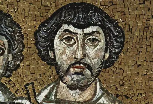 Posible representación de Belisario en San Vital de Rávena