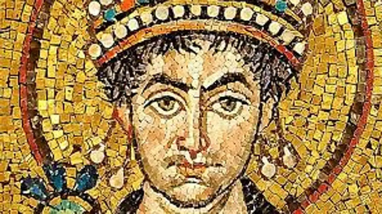 Mosaico de Justiniano en la iglesia de San Vital de Rávena