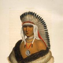 Retrato de un líder pawnee.