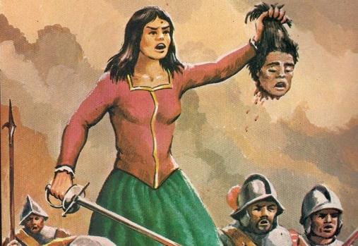 La leyenda de la conquistadora española que decapitó a siete caciques para evitar una matanza