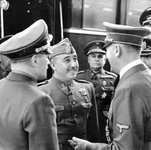 Franco y Hitler, en Hendaya (1940)