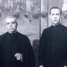 Ángel Pastor Sánchez y Luis Martín Pascual, párroco y coadjutor de San Martín de Valdeiglesias