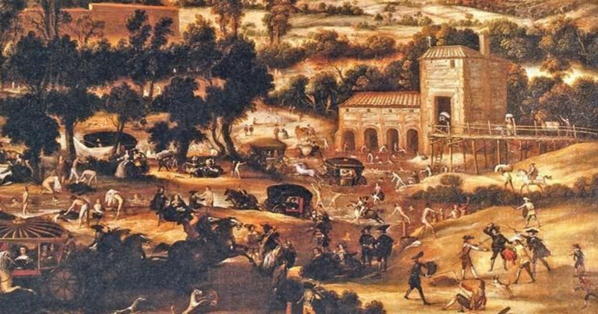 Baños en el Manzanares en el paraje del Molino Quemado (Museo de Historia de Madrid)