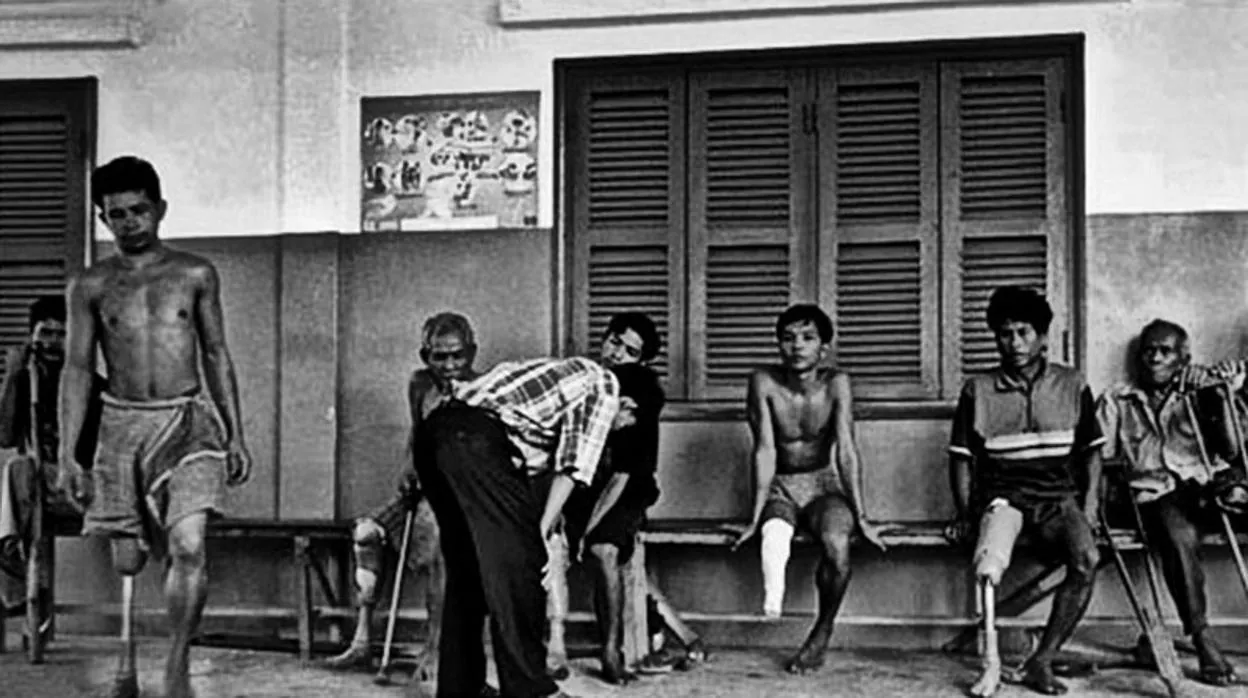 Miles de ciudadanos fueron mutilados por los Jemeres Rojos en Camboya durante los cuatro años que se mantuvo en el poder (1975-1979)