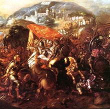 Entrada de Hernán Cortés a la ciudad maya de Potonchán