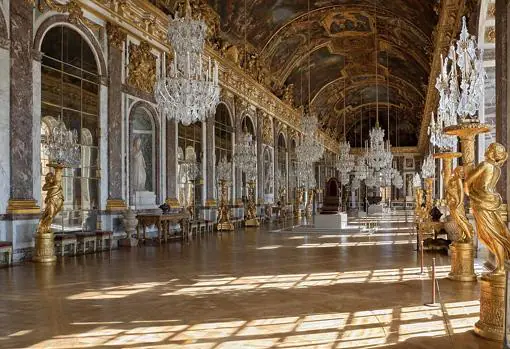 Galería de los Espejos de Versalles. Una de las estancias más impresionantes del Palacio