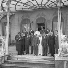 Franco junto a sus miembros de gobierno en el Palacio de Ayete, en 1962, año que ETA intentó acabar con su vida