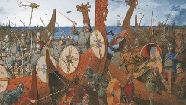 Así luchaban y morían los temidos guerreros vikingos en sus barcos