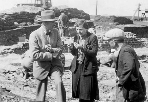 Wheeler, durante sus excavaciones