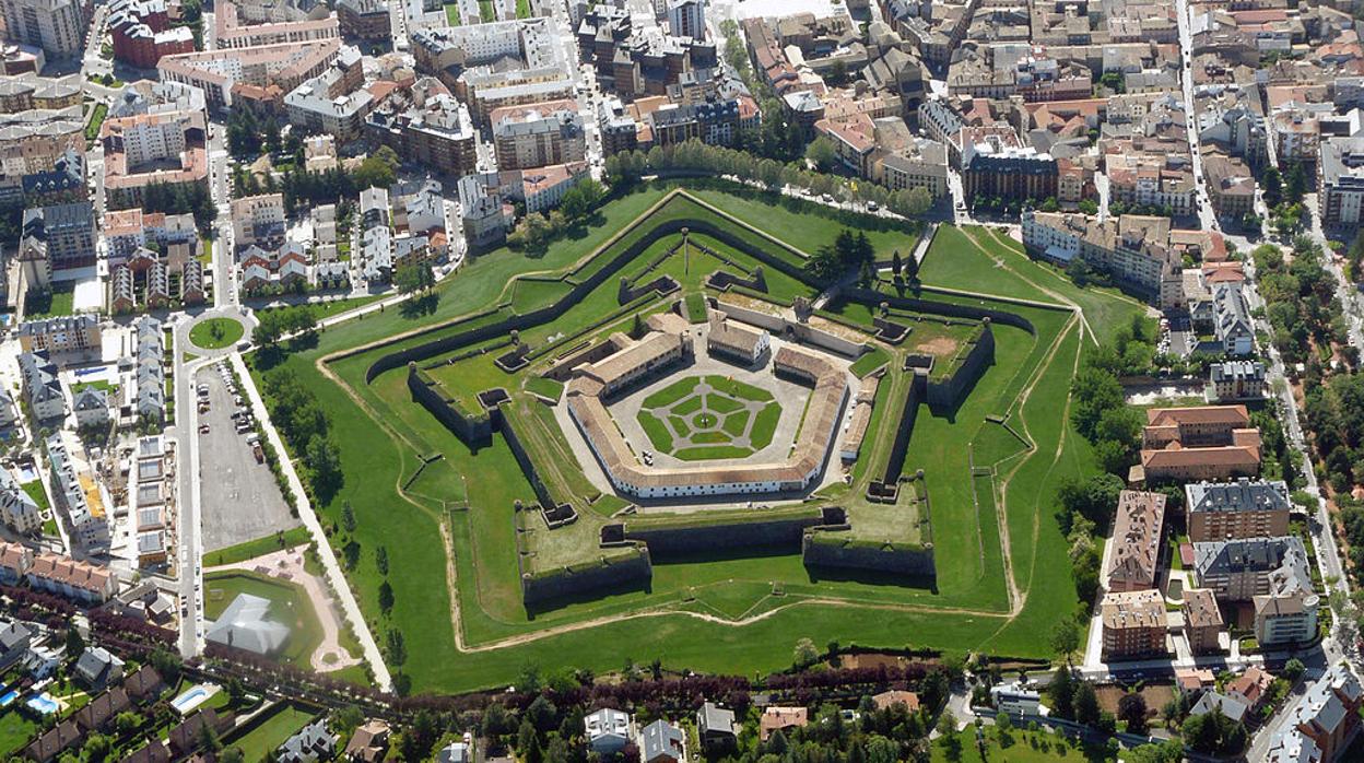 Vista aérea de la Ciudadela de Jaca.