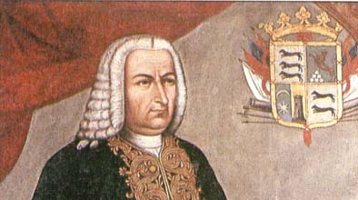 Retrato de Sebastián de Eslava por Joaquín Gutiérrez, siglo XVIII.