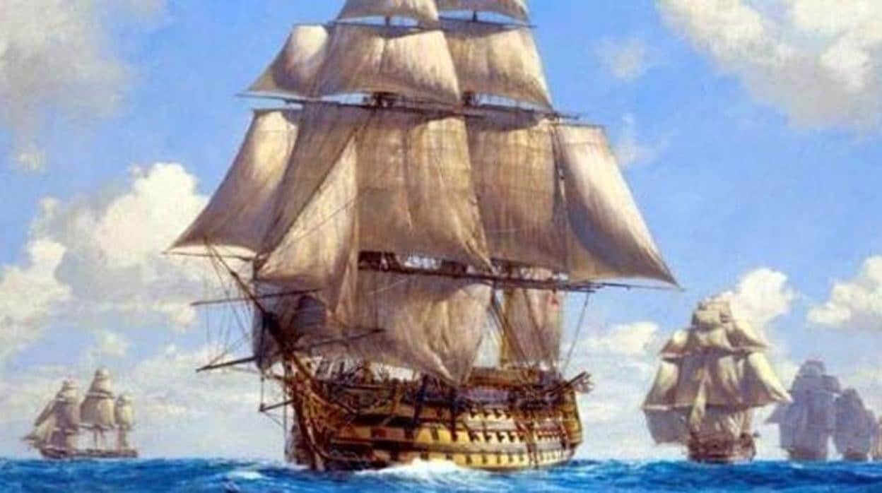 Cuadro del galeón Manila, una de las naves más importantes de la Flota de Indias, cuyo servicio fue inaugurado en 1565