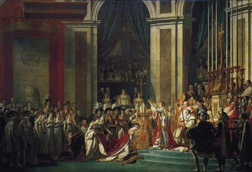 La coronación de Napoleón, por Jacques-Louis David.