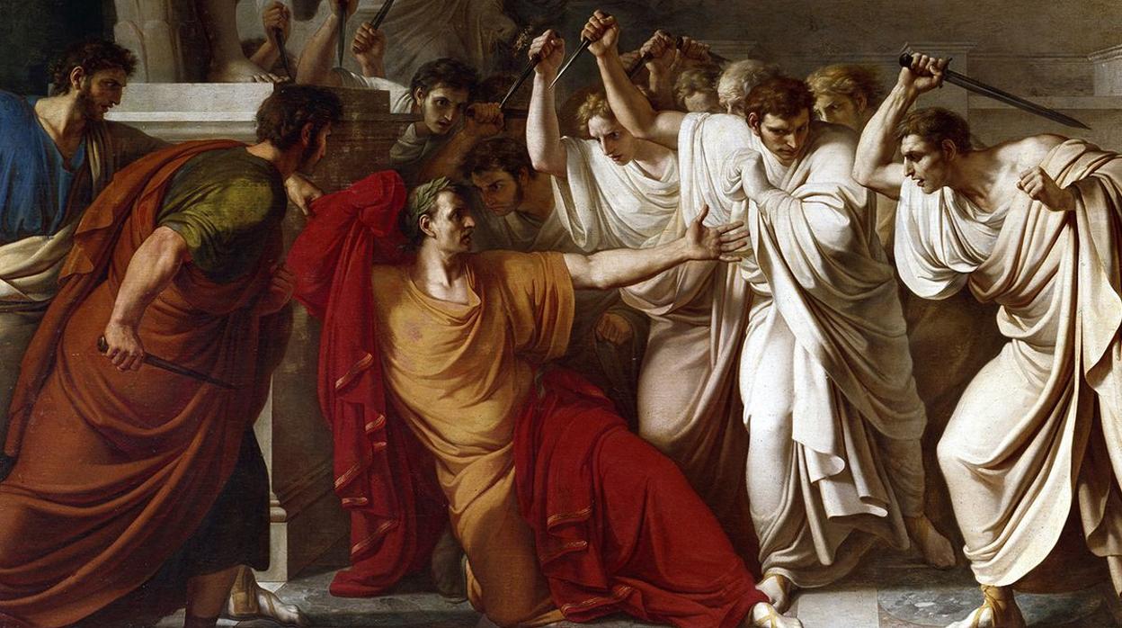 Asesinato de Julio César en el senado de Roma