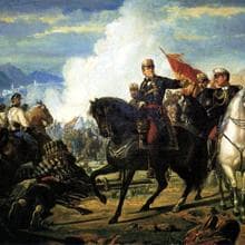'La Batalla de Tetuán'. Óleo de Vicente PalmaroliI