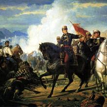 'La Batalla de Tetuán'. Óleo de Vicente PalmaroliI