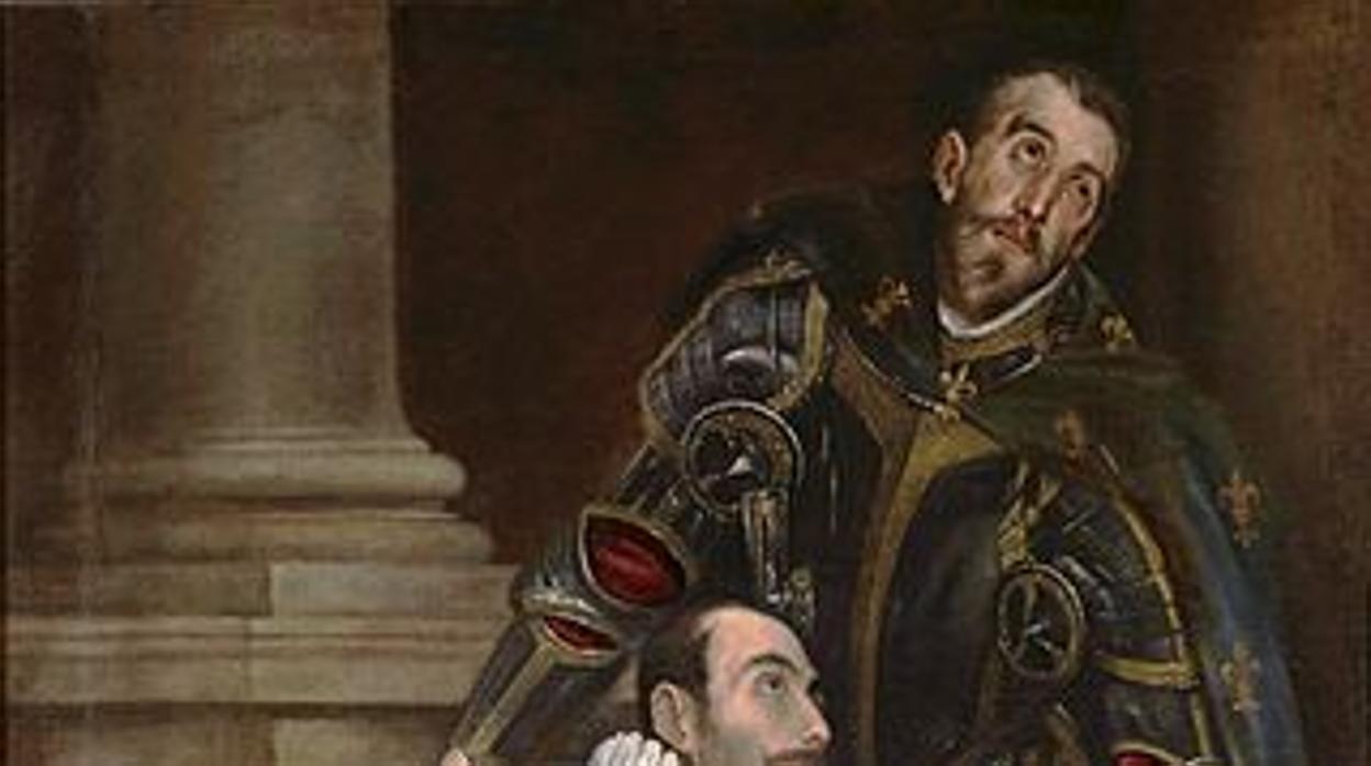 Julián Romero y su santo patrono, por El Greco