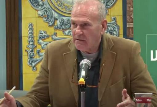 Pedro Antonio Heras durante una conferencia.