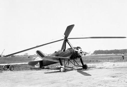 Autogiro Pitcairn PCA-2, construido en los Estados Unidos bajo licencia de Juan de la Cierva