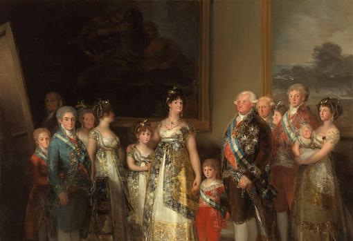 La familia de Carlos IV, por Francisco Goya.