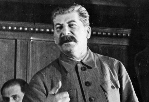 Stalin, durante uno de sus discursos, en 1939