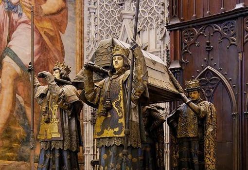Tumba de Colón en Sevilla.