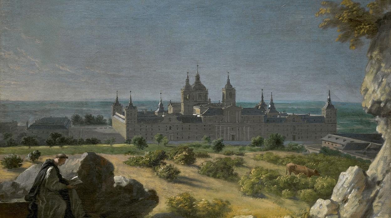 Vista del Monasterio de El Escorial, por Michel-Ange Houasse (1723).