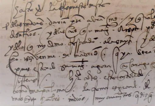 Extracto de la carta inédita, fechada el 24 de junio de 1528.