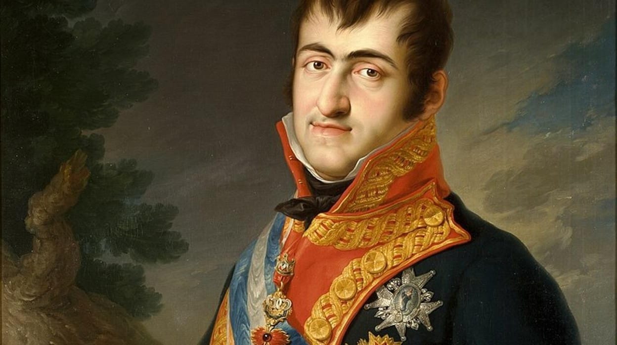 Retrato del rey Fernando VII de España (1784-1833), que aparece vestido con el uniforme de capitán general del Ejército.
