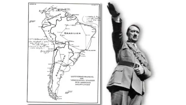 El misterio del mapa secreto con el que Hitler iba a conquistar América y  dividirla en estados nazis