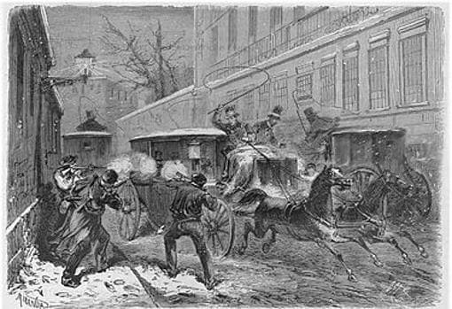 Atentado contra la vida del general Juan Prim en la calle del Turco, la noche del 27 de diciembre de 1870