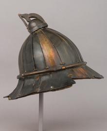 Casco de cuero de unos piratas.