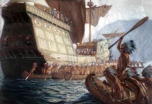 Descubrimiento de Canadá por Samuel de Champlain.