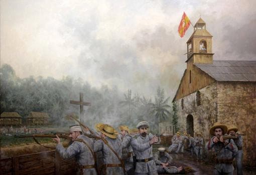 Los últimos de Filipinas, los Héroes de Baler, por el pincel de Ferre-Clauzel.