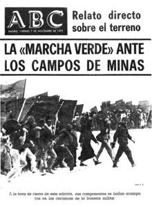 Portada sobre la Marcha Verde, en 1975