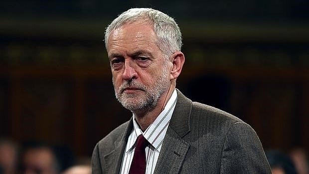 El líder laborista, Jeremy Corbyn, antes de escuchar al presidente chino durante su visita al Palacio de Westminster, el pasado 20 de octubre