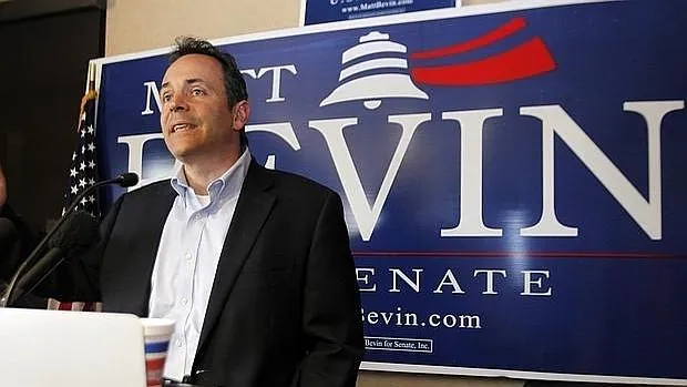 El republicano Matt Bevin, en un acto de campaña en Lexington
