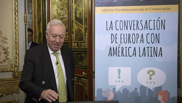 El ministro de Exteriores, José Manuel García-Margallo, en un acto en la Casa de América en Madrid