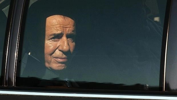 El expresidente Carlos Menem, en Santiago de Chile