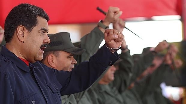 Nicolás Maduro, en el acto militar de este sábado