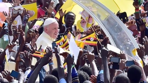 El Papa Francisco en Kampala (Uganda) durante su visita a África el pasado mes de noviembre