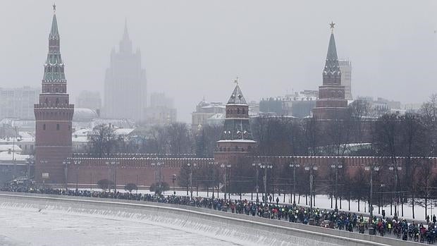 Vista del Kremlin, en Moscú