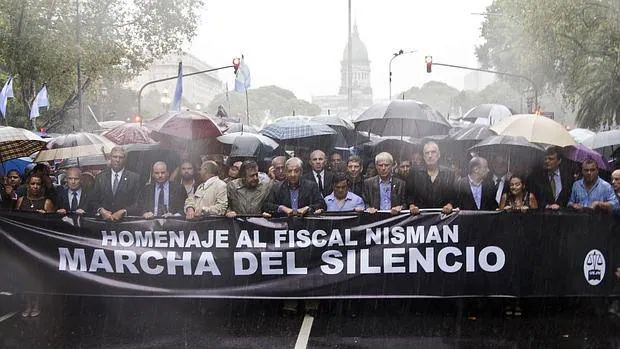 Marcha en Buenos Aires tras la muerte del fiscal Nisman