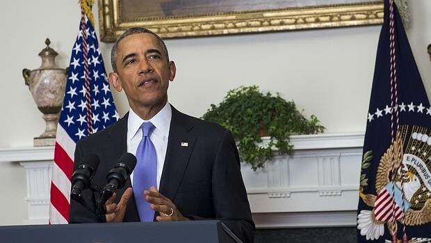 El presidente de EE.UU., Barack Obama, en la rueda de prensa que ha ofrecido este domingo