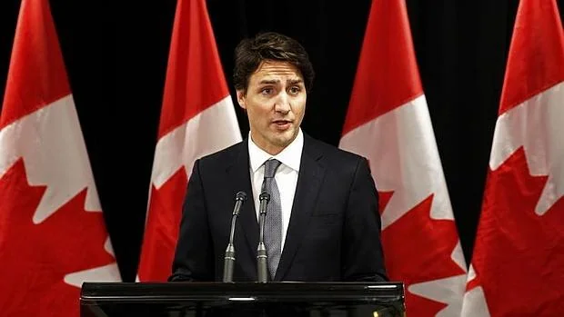 Trudeau, primer ministro de Canadá, en su rueda de prensa tras conocer el tiroteo
