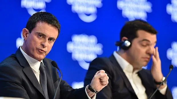 Manuel Valls, ayer, en el foro de Davos